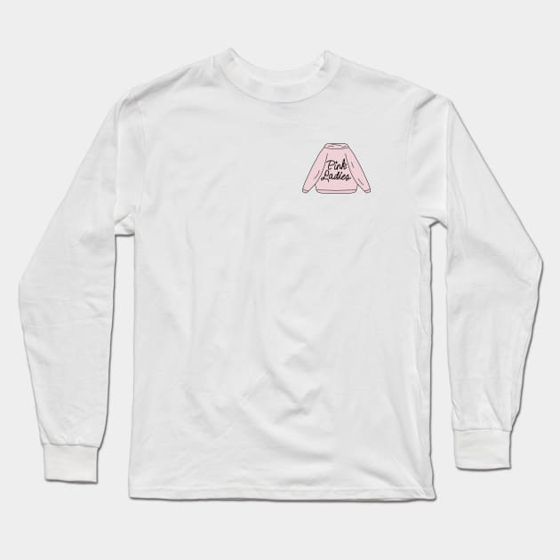 Pink Ladies Jacket Long Sleeve T-Shirt by Coach Alainne Designs